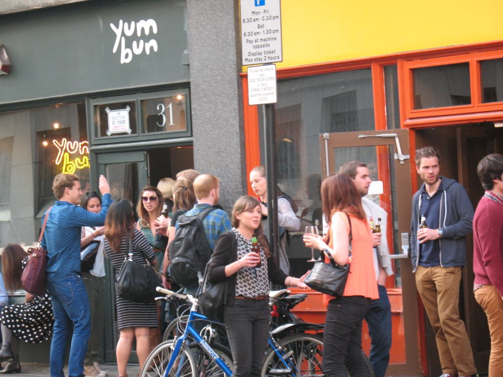 Crowd on street